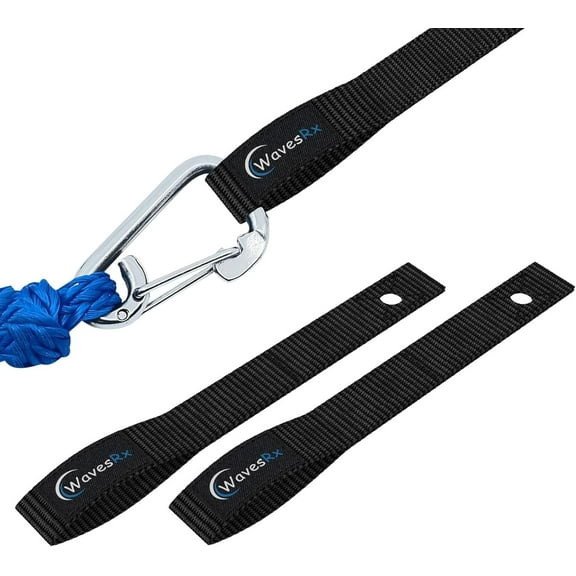 WAVESRX Soft Loops Jet Ski Cleats (2PK) | Quick & Secure Anchor Points for Docking Bumpers & Fenders, Anchoring Line & Bungee Dock Rope | A Must-Have Accessory for Your WaveRunner, Seadoo & Other PWC