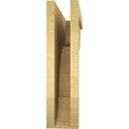 thumbnail image 4 of 6"W x 24"D x 24"H Thin Bryant Rough Cedar Woodgrain TimberThane Corbel, Primed Tan, 4 of 6