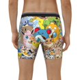 thumbnail image 4 of Goofa Pokemon Pattern Men's Performance Stretch Underwear, Athletic Long Leg Briefs，Moisture-Wicking, 4 of 7