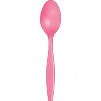 288 Count Bulk Pack Candy Pink Plastic Spoons