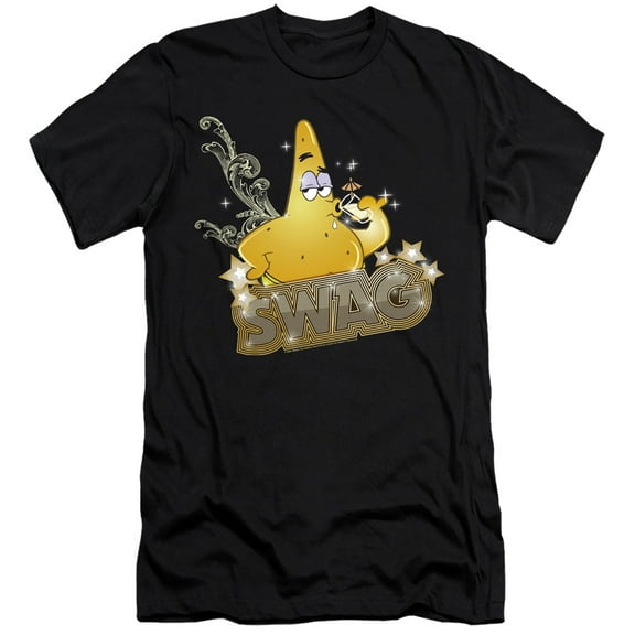 Spongebob Patrick Has Swag Unisex Adult Canvas Brand T Shirt