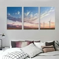 thumbnail image 3 of Nawypu  Canvas Wall Art Prints Palm Springs California Renewable Energy Wind Farm Stretched &amp; Framed Painting Poster Artwork Home Decor for Living Room Ready to Hang 12''x16''X3 Panels, 3 of 4