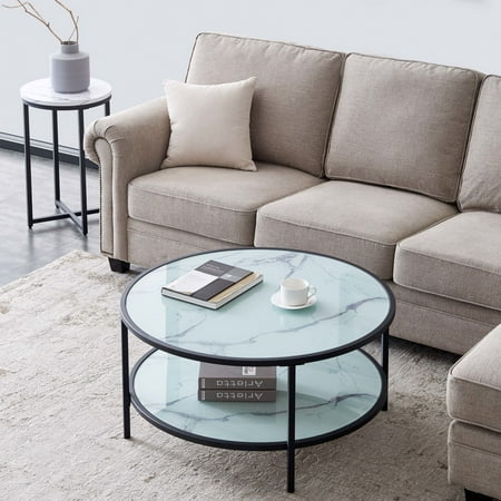 Glass Coffee Table Console, Are Marble Tables Durable