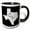 Black/White, variant on 3drose, Yall Means All Written Inside the State of Texas. White on Black., 15oz Mug