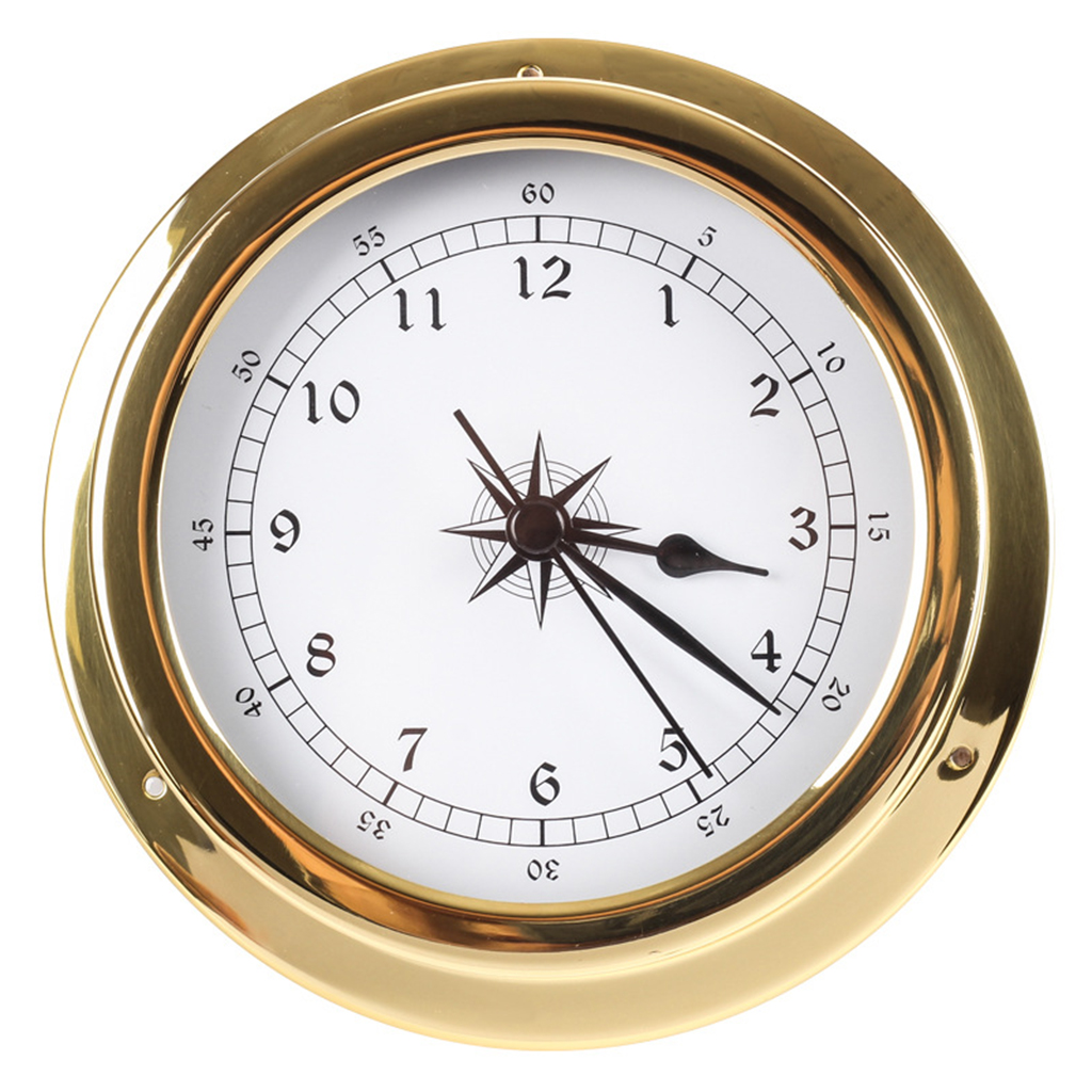 145mm Wall Mounted Thermometer Hygrometer Barometer Watch Tidal Clock Weather Station Copper for Shell Indoor Outdoor