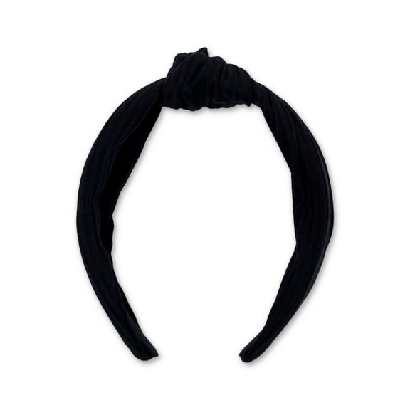 Time and Tru Women's Knot Hair Headband, Black