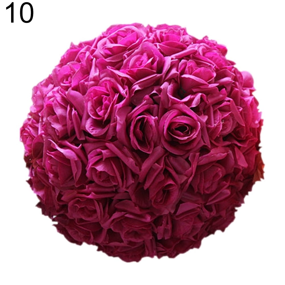 Yesbay Flower Ball Rose Flower Balls Romantic Realistic Rose Blossoms