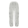 thumbnail image 3 of Gibobby Pantalones para mujer deportivos Pantalones Deportivos De Color Sólido De Otoño E Invierno para Mujer Pantalones Casuales De Felpa(Gris,XG), 3 of 5