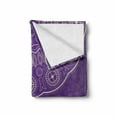 thumbnail image 2 of Purple Mandala Soft Flannel Fleece Blanket, Doodle Geometric Pattern with Abstract Flower Petals Digital Image, Cozy Plush for Indoor and Outdoor Use, 50" x 60", Violet and Eggshell, by Ambesonne, 2 of 6