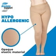thumbnail image 6 of Extra Wide Womens Compression Pantyhose for Swelling 20-30mmHg - Beige, 3XL, 6 of 10