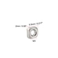 thumbnail image 2 of Unique Bargains M3 Square Nuts, 304 Stainless Steel Metric Coarse Thread Assortment Kit 100 Pcs, 2 of 3