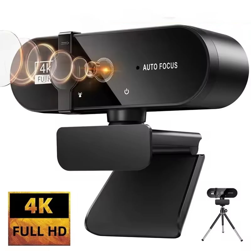 4K Webcam 1080P Mini Camera 2K Full HD Webcam with Microphone 30fps USB Web Cam for Auto  PC Laptop Video Shooting Camera