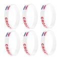thumbnail image 3 of COMPUKAS 6Pcs Country Wristband Silicone Bands Comfortable Bracelets for Football Cheer, 3 of 6