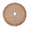 thumbnail image 2 of Fennco Styles Holiday Décor Ruffled Jute Christmas Tree Skirt 72" Round - Natural Burlap Tree Skirt for Home, Office, Outdoor, Winter Holidays and Special Occasions, 2 of 6