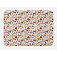 thumbnail image 1 of Forest Bath Mat, Hand-Drawn Wild Woodland Creatures as Deer Moose Bear Squirrel and Hedgehog, Plush Bathroom Decor Mat with Non Slip Backing, 29.5" X 17.5", Multicolor, by Ambesonne, 1 of 2