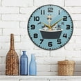 thumbnail image 3 of Yayeee Wall Clock for Living Room 9.5 inch Battery Operated Round with Holder, Pirate Animals, 3 of 7