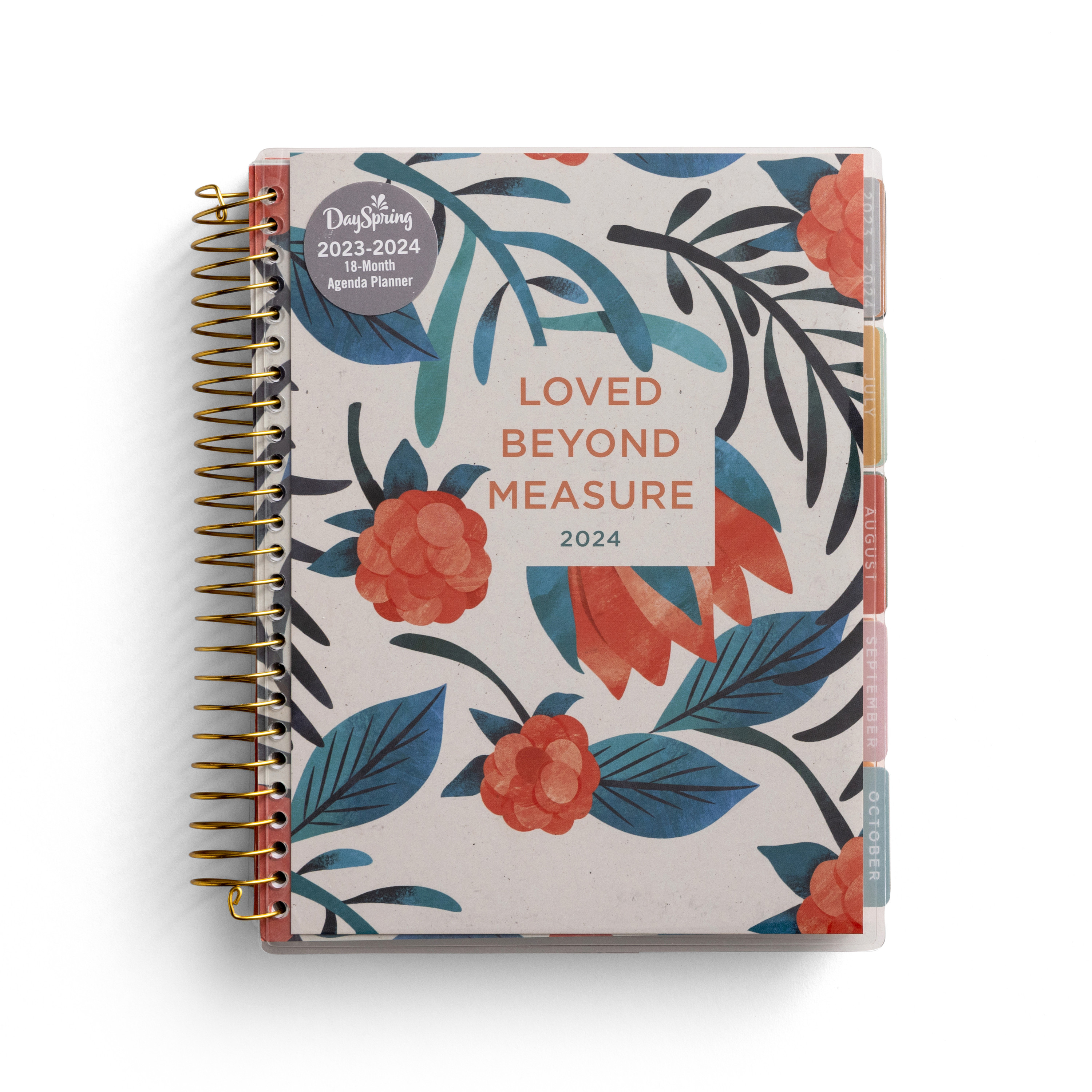 DaySpring Loved Beyond Measure 2023 2024 Floral Planner 18 Month