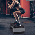 thumbnail image 5 of MADOG 31" Aerobic Stepper with Risers, Adjustable Height Workout Exercise Step Platform Trainer for Home Gym Fitness, Gray, 5 of 12