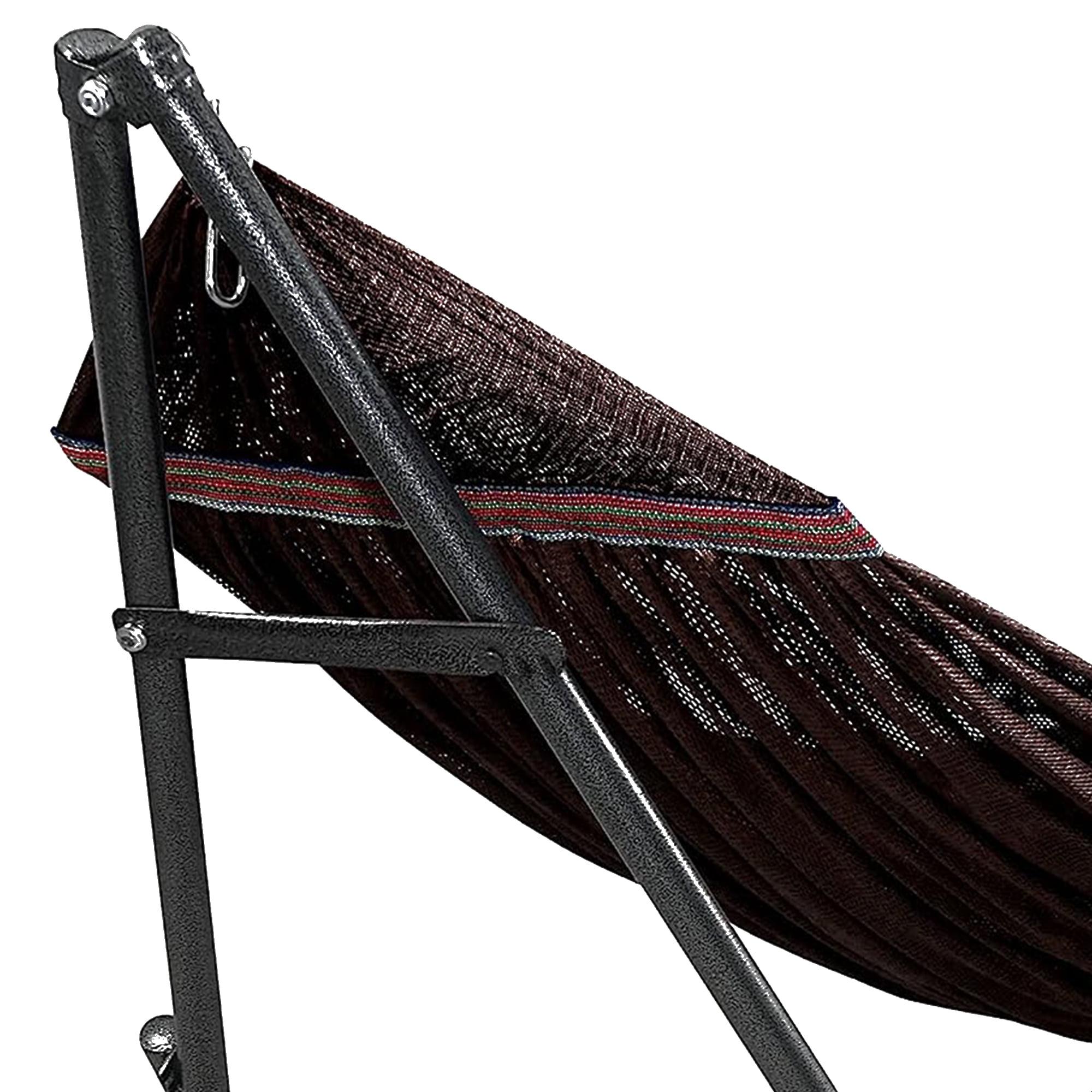 Tranquillo Universal 116" Double Hammock with Adjustable Stand & Bag, Brown