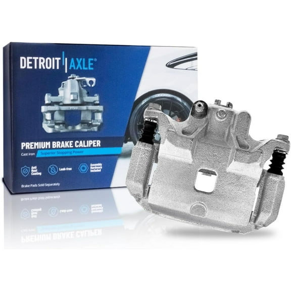 Detroit Axle - Front Right Brake Caliper for 2007-2019 Nissan Sentra Passenger Side Disc Brake Caliper with Bracket 2008 2009 2010 2011 2012 2013 2014 2015 2016 2017 2018 Replacement