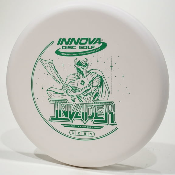 Innova DX Invader Disc Golf Putter & Approach Disc, Pick Color/Weight [Stamp & Exact Color May Vary] White 175-176 grams