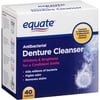 (2 pack) (2 Pack) Equate Antibacterial Denture Cleanser Tablets, 40 Ct