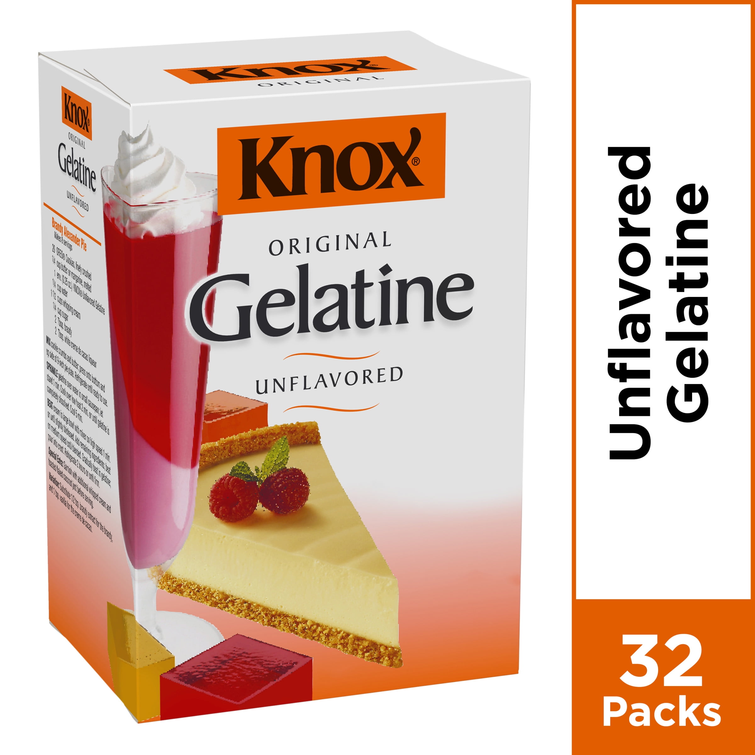 Knox Unflavored Gelatin, 32 ct Envelopes, 8.0 oz Box