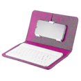 thumbnail image 1 of Mini Portable Wireless Bluetooth Keyboard With Leather Case compatible Smartphone High quality Gift, 1 of 5