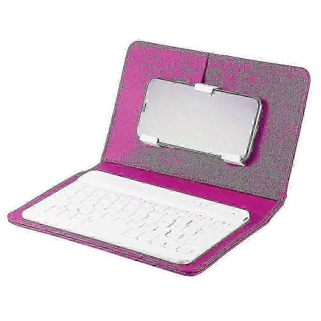 Mini Portable Wireless Bluetooth Keyboard With Leather Case compatible Smartphone High quality Gift