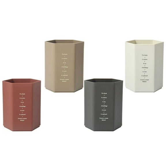 OUNONA  4 Pcs Marker Organizer Pencil Storage Cup Silverware Office Student