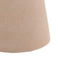thumbnail image 7 of Hollie 18" Minimalist Modern Drum Accent Table Pedestal, Pink Frosted, 7 of 7