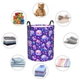 thumbnail image 3 of Lsque colorful mushroom Skull rainbow pattern Laundry Hamper Basket, Tall Woven Rope Hamper Basket for Clothes, Lightweight Storage Basket, Collapsible Waterproof-Medium, 3 of 8