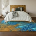 thumbnail image 6 of Addison Rugs Mayfield Washable Contemporary Abstract Cobalt Rectangle Rug, 10' x 14', 6 of 6
