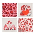 thumbnail image 1 of 4 piezas de fundas de almohada para el día de San Valentín, funda de almohada cuadrada, fundas de cojín decorativas con corazón de amor para oficina,, 1 of 8
