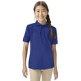 thumbnail image 3 of Classroom School Uniforms Adult Short Sleeve Pique Polo CR832X, XL, SS Royal, 3 of 7