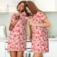 thumbnail image 7 of Bixox Cute Mushroom1 Pattern Women's Nightgown, Soft & Breathable Sleepwear, Round Neck Knee-Length Pajama Dress,Loungewear for Home & Sleep, 7 of 7