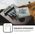 thumbnail image 3 of Luxshiny 1pc Silver Kalimba Tail Nail Pickup Patch Thumb Piano Accessory For Easy Installation Enhanced Sound, 3 of 8