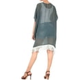 thumbnail image 3 of HAPPY BAY Women's Chiffon Summer Beach Open Front Maternity Beachwear Duster Kimono Cardigan XL-XXL Grey_AB746, 3 of 4