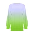 thumbnail image 2 of Gibobby Sudadera Mujer Moda de manga larga con estampado degradado de otoño para mujer, sudadera, Tops, ropa (Verde, M), 2 of 4