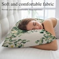 thumbnail image 5 of Green Eucalyptus African Women Throw Pillow Covers, Spring Leaves Botanical Soft Breathable Pillow Cases with Invisible Zipper for Sleeping, Toddler Pillowcases for Couch Bed Sofa Chair 12x20 Inches, 5 of 9