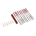 thumbnail image 2 of Fret Nut Files, Wear Resistance Corrosion Resistance Guitar Files Kit With String Pin For Repairing, 2 of 8