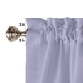 thumbnail image 5 of Kitchen Curtains 54 Inches length, Pure Lavender Window Treatment Curtain Drapes, Simple Solid Color Thermal Insulated Drapes for Basement Hotel RV, 42"x54", 2 Panels, 5 of 7