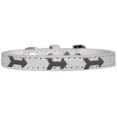thumbnail image 1 of Arrows Widget Croc Dog Collar White Size 18, 1 of 1