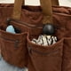 thumbnail image 5 of Minnieouse Bolso de hombro sencillo para mujer, tela de pana a la moda, plegable y fácil de llevar, bolso a rayas Bolsas de mensajero y de hombro color café, 5 of 6