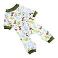 thumbnail image 1 of Four-legged Printed Pajamas For Pets Comfortable Four-legged Home Clothes For Dogs Cute Knitted Clothes Home Travel Pink, 1 of 6