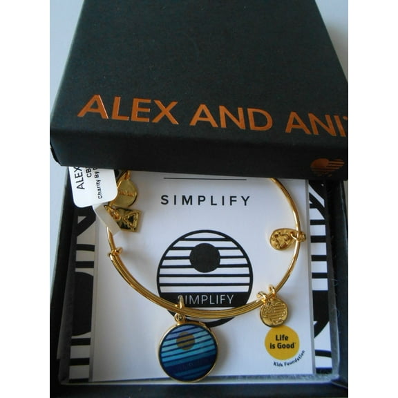 Alex and Ani Women's Charity By Design Simplify Bangle Gold-Tone One Size