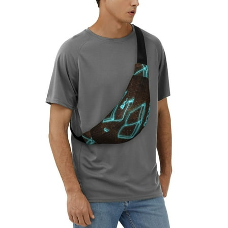 Easygdp Neon Sign For Books Fanny Pack for Men Women,Fashion Waist Packs,Travel Hiking Chest Bag Daypack