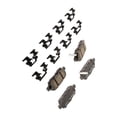 thumbnail image 2 of KarParts360 For Infiniti QX60 2014-2020 Disc Brake Pads Rear | Low Dust Rating | With Mechanical Wear Sensor Option | Shims Option Included | Clips Option Included, 2 of 4