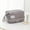 Gray, variant on Byujiro Small Double-Layer Travel Cosmetic Pouch Dual-Zip Compact Makeup Organizer Portable Lightweight Toiletry Bag with Wrist Strap for Daily & Trips
