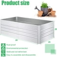 thumbnail image 5 of Galvanized Raised Garden Bed 6x3x2FT Outdoor Large Metal Planter Box Steel Kit for Planting Vegetables, Flowers, 5 of 13